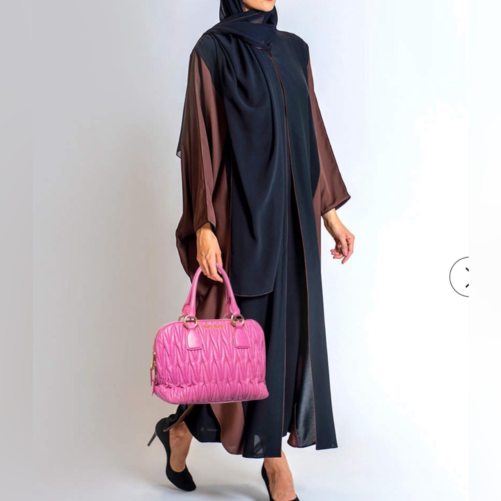 Miu Miu pink Fuxia matelasse satchel/crossbody bag